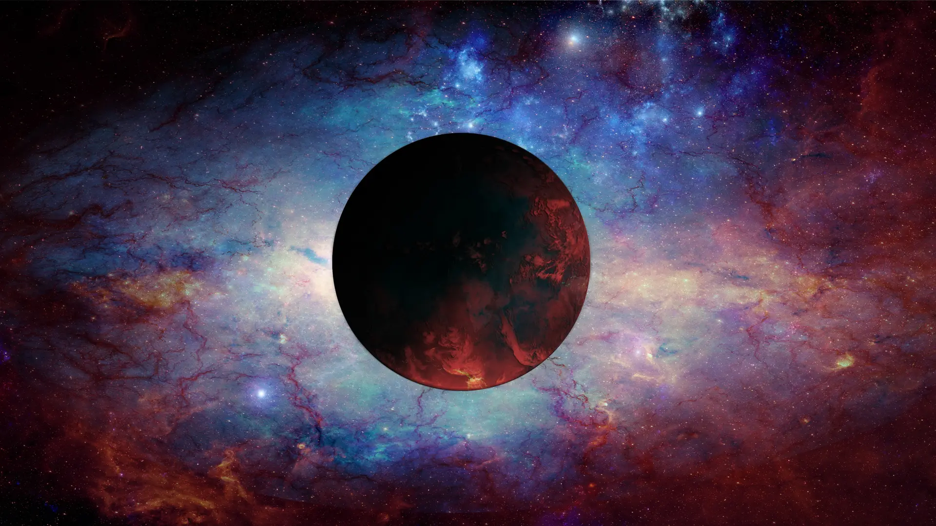 神秘深邃的宇宙星球绚烂璀璨的星云环绕美丽女子身着星际旅行服背景为深邃浩瀚的宇宙尽显性感与魅力8k分辨率呈现绝美画面 - 8K - 静态电脑壁纸 - 星空